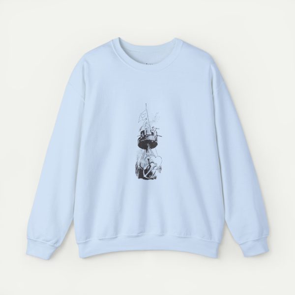 Hearts Afloat Sweatshirt - Light Blue