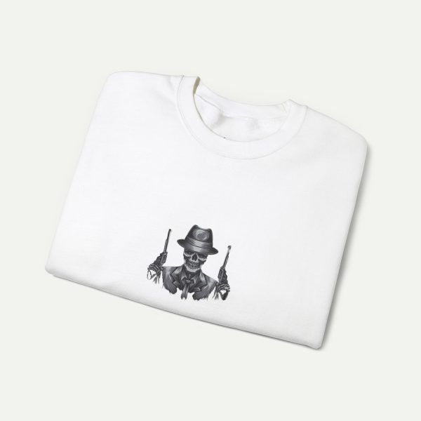 Master of the Shadows: Silent Gunslinger Sweatshirt - White - Image 3