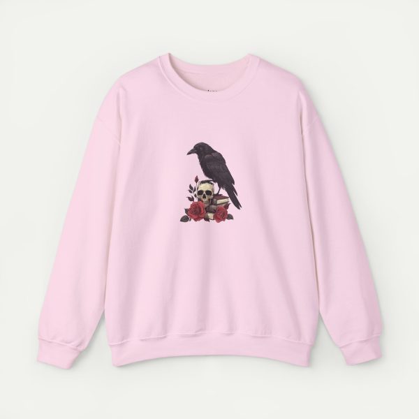 The Raven's Whisper Sweatshirt - Light Pink