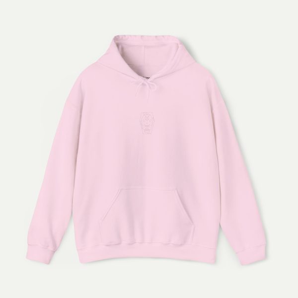 Cosmic Skull Hoodie - Light Pink