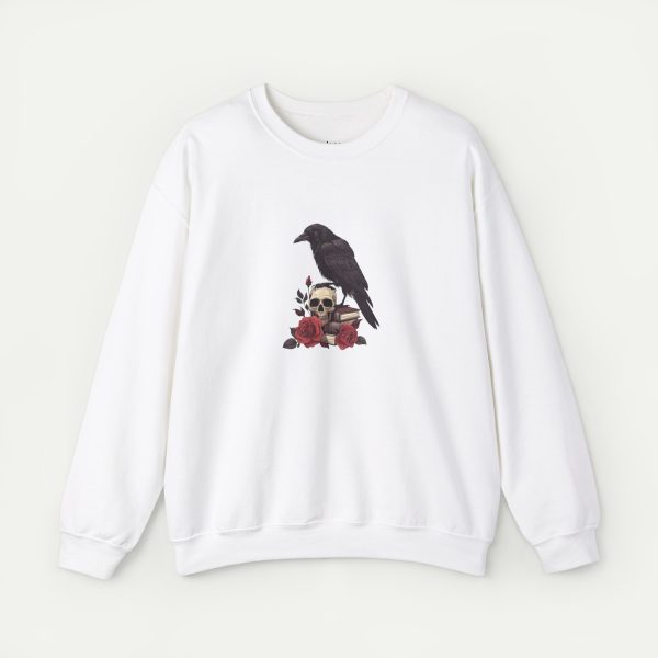 The Raven's Whisper Sweatshirt - White