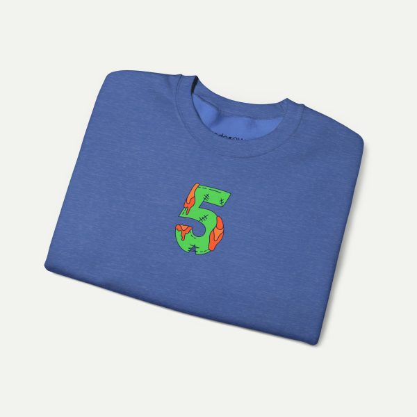 Five Alive Sweatshirt - Heather Sport Royal - Image 3